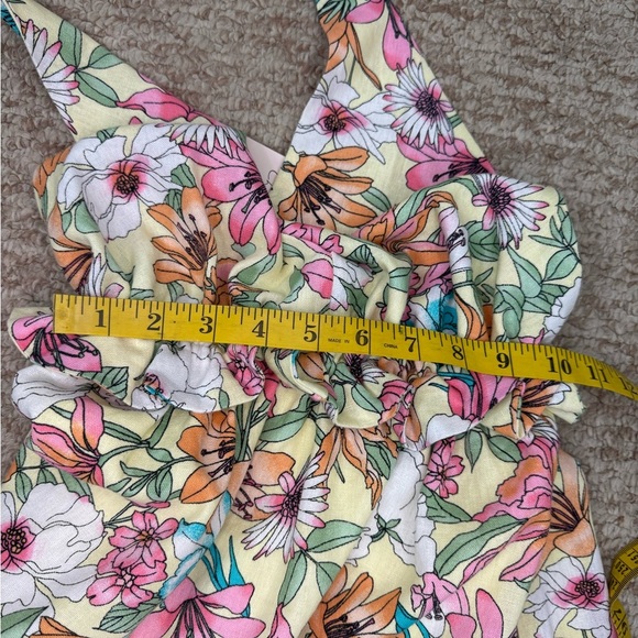 Charles Henry Floral Halter Linen Blend Midi Dress Size XS. A21 - Picture 14 of 16